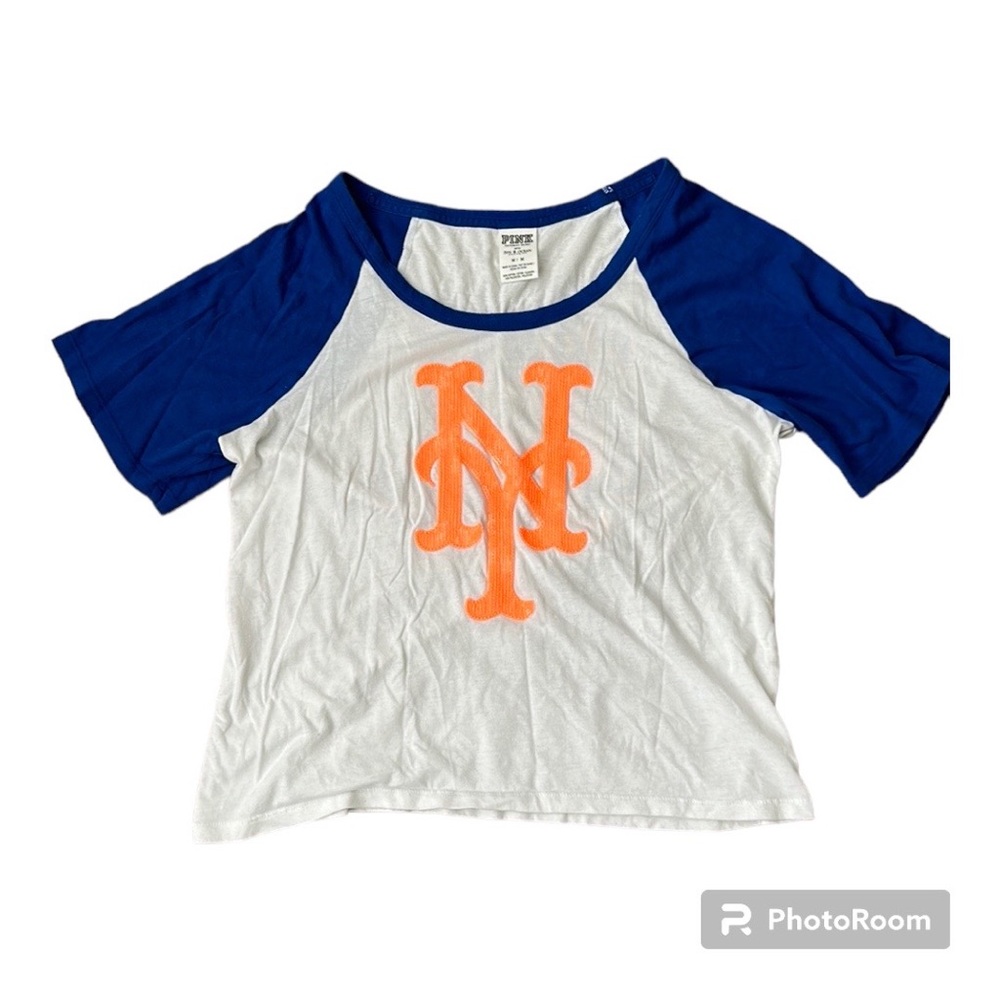**3/$12** Victorias Secret PINK NY Mets Sequin Top